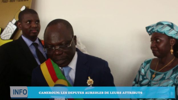  FOCUS CEREMONIE DE PORT DES ATTRIBUTS DES 167 DEPUTES A L’ASSEMBLEE NATIONALE DU CAMEROUN YAOUNDE 16 MARS 2020