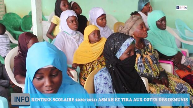  REPORTAGE REMISE DES KITS SCOLAIRES AUX DEMUNIS PAR ASMAH ET TIKA